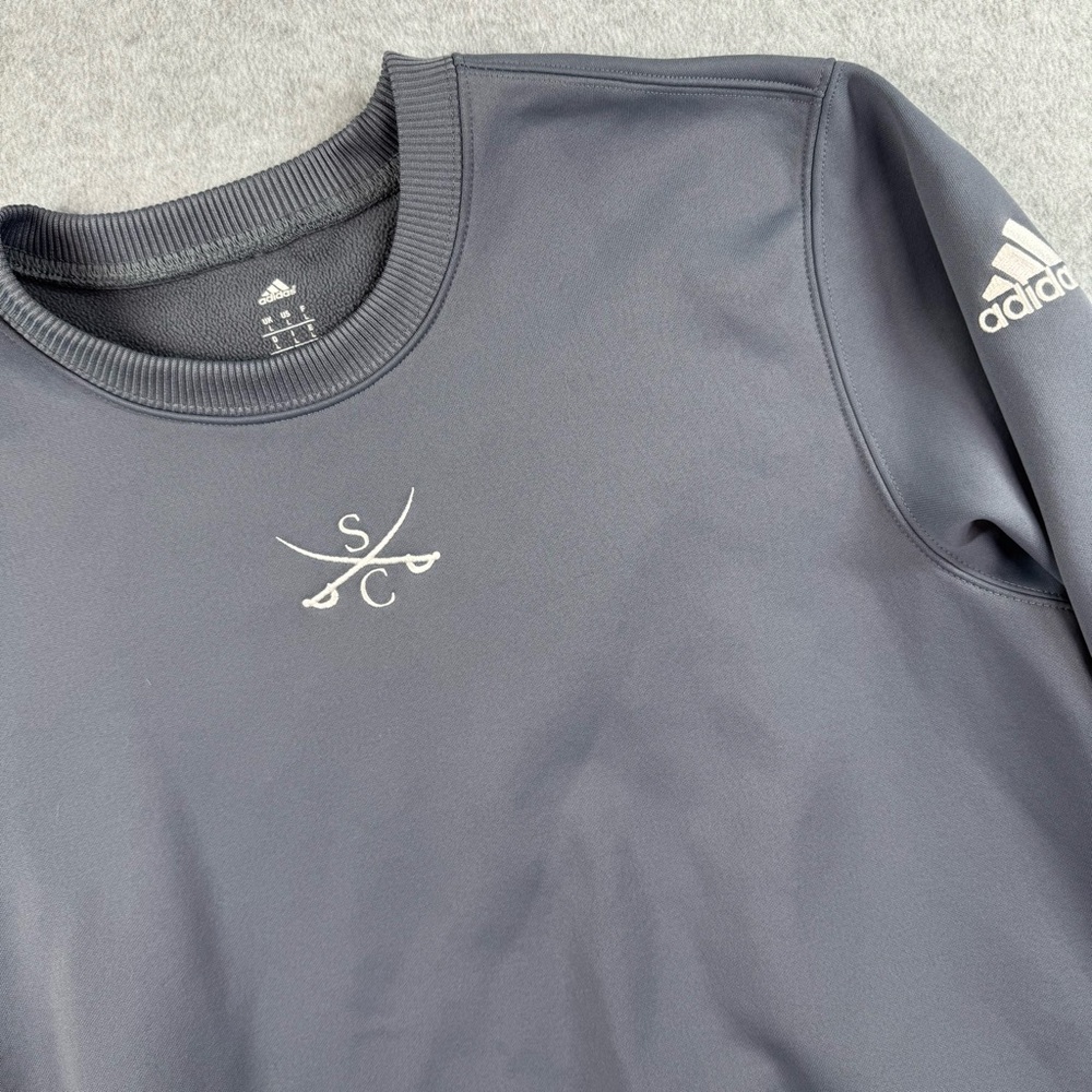 Adidas Climawarm Pullover Crewneck Sweatshirt Embroidery Large